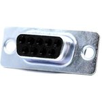 DEUH-9S-FO, DEUH 9 Way Cable Mount D-sub Connector Socket