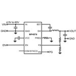 MP4576GQBE-P, Switching Voltage Regulators High-Efficiency, 600mA, 60V ...