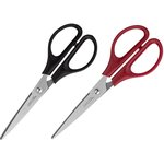 Ножницы Deli EM600 офисные 170мм ручки пластиковые сталь ассорти чехол с европодвесом