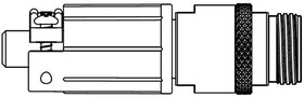 SF8382-2PG-530, Standard Circular Connector SF MINI INLINE 2#16 PIN SOLDER