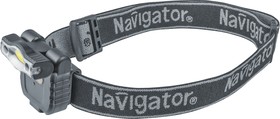 Фото 1/6 Фонарь Navigator 93 190 NPT-H27-ACCU налоб. 1COB LED 3Вт 1реж. Li-pol 0,5Ач