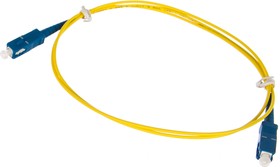 Фото 1/8 Шнур волоконно-оптический, соединительный, желтый, 1м NMF-PC1S2C2-SCU-SCU-001