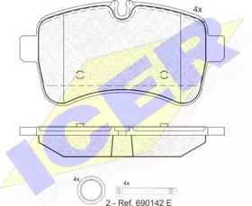 141837, Колодки дисковые IVECO DAILY 29/35/40/45/50/60/65 06