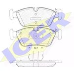 181295, Колодки тормозные BMW E46 передние =GDB1348 ICER