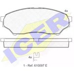 181443, 181443_колодки дисковые передние !\ Mitsubishi Montero/Pajero ...