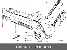 Втулка крепления рулевой рейки BMW 32 11 1 116 910