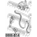 0888B14, Ролик обводной