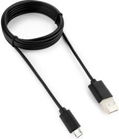 Кабель USB 2.0 AM/microBM 5P, 1.8м, черный, пакет CC-mUSB2-AMBM-6