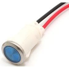 Фото 1/2 FL1P-12QW-2-B24V, LED Panel Mount Indicators LED BLU 12MM SNAP 24VAC/DC