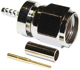 15-005-B36-AB, 75? Straight Cable Mount, F Connector , Plug, RG179, RG187