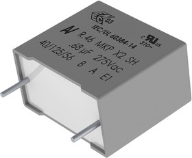 R46KN322040H1M, Конденсатор Безопасности, 0.22 мкФ, X2, R46 125°C, 275 В, Metallized PP