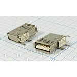 L-KLS1-191-4P-W, Гнездо USB, Тип A, угловое вертикальное, 4 контакта, на плату ...