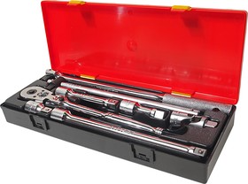 Набор инструментов 1/2 (удлинители, воротки, трещотка на шарнире) в кейсе 8 предметов JTC /1