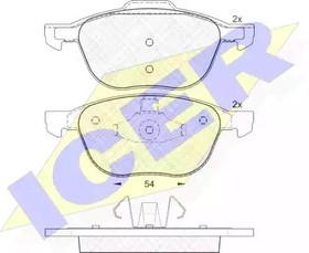 181617, Колодки дисковые передние FORD FOCUS C-MAX 1.6I-2.0TDCI, MAZDA 3 1.4I-2.0CRDT 03