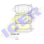 181622703, Колодки дисковые задние OPEL ASTRAG 1.8-2.2DT 01-04/ZAFIRA 2.2I/DTI 01