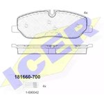 181660700, Колодки дисковые передние LAND ROVER DISCOVERY/RANGE ROVER 4.4I ...