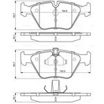 0986424485, Колодки тормозные дисковые BMW: 5 (E39) 520 i/523 i/535 i 95-03