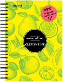 Фото 1/4 Бизнес-тетрадь ароматизир.100л,кл,А5, КЛЕМЕНТИН,спир,тонир.блок 84906