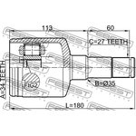 1011-CAPTLH, Шрус внутренний левый 34x35x27