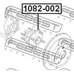 1082-002, СТУПИЦА ЗАДНЯЯ (CHEVROLET LACETTI/OPTRA (J200) 2003-2008) FEBEST