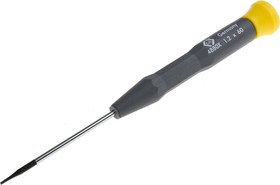 Фото 1/3 T4880X 12, Slotted Precision Screwdriver, 1.2 mm Tip, 60 mm Blade, 157 mm Overall