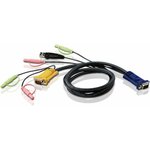 ATEN 2L-5305U, КВМ-кабель USB для соединения с ПК HDB USB и аудио