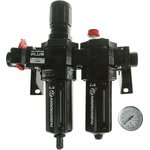 BL64-601, G 3/4 FRL, Automatic Drain, 40μm Filtration Size - With Pressure Gauge