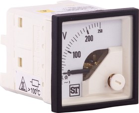 Фото 1/2 EQ44-V67X2N1CAW0ST, Sigma Series Analogue Voltmeter AC, 45 x 45 mm
