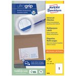 3478, Label, Paper, 297 x 210mm, 100x 1pcs, White