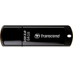 Флеш-память Transcend JetFlash 350, 64Gb, USB 2.0, чер, TS64GJF350