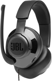 Фото 1/4 JBL QUANTUM 200 чёрная Игровая гарнитура (miniJack 3.5 мм, 50 мм, JBLQUANTUM200BLK)