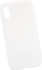 Фото 1/3 Силиконовый чехол "LP" для iPhone X "Silicone Dot Case" (белый/коробка)