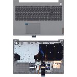 Клавиатура (топ-панель) для ноутбука Lenovo ThinkBook 15p IMH темно-серая с ...