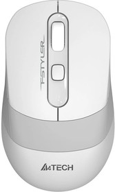 Фото 1/10 Мышь A4Tech Fstyler FG10 белый/серый оптическая 2000dpi беспров. USB 3but (FG10 WHITE)