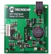 MCP1630DM-LED2, Комплект разработчика, повышающий драйвер светодиода MCP1630, ШИМ затемнение, 1 выход