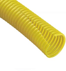 Фото 1/2 CLT150F-X4, The corrugated loom tubing slit wall measures 1.50" (38.1mm) x 10' (3.0m). It is yellow and made of polyethylene.