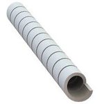 22SPW50BK, Spiral Wraps, Sleeves, Tubing & Conduit Spiral Wrap, .375-4.00 Bundle, 1/2 OD, .062 Wall, Black, UV Polyethylene, 1 EA = 100 FT