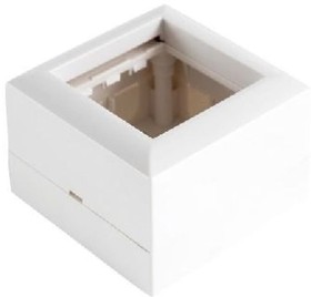 SM45 Коробка для открытой проводки для механизмов 45х45 мм. цвет белый 72914-1