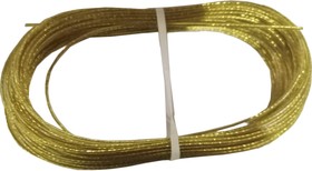 Трос стальной латунированный с покрытием полиамид 4.0 погодоустойчивый, желтый, 20м TCO040YS
