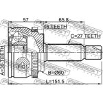 1210-SD11A46, Шрус наружный 30x60x27