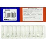 Лампа 14V T7 3W KOITO 1шт. картон 8212