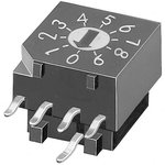 DRR 3116, 16 Way Through Hole Rotary Switch, Rotary Coded Actuator