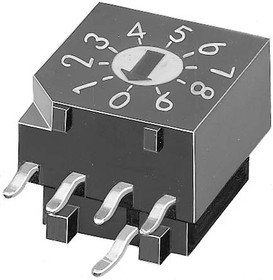 DRR 3116, 16 Way Through Hole Rotary Switch, Rotary Coded Actuator
