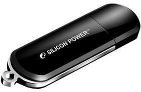 Фото 1/7 Флешка USB Silicon Power LuxMini 322 16ГБ, USB2.0, черный [sp016gbuf2322v1k]