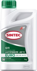 Фото 1/4 Антифриз Sintec Antifreeze Euro G11 Green -40 1Кг (12Шт) (802558) SINTEC арт. 990553
