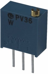 Фото 1/3 PV36W202C01B00, (2K 0.5W), Резистор непроволочный многооборотный 2кОм +10% 0.5Вт монтаж в отверстие