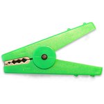 BU-112-5, Crocodile Clip, 30A, Green
