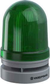 LED signal light with acoustics, Ø 85 mm, 110 dB, 3300 Hz, green, 115-230 VAC, 461 220 60