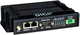 IX20-0AG4, Routers Digi IX20 - LTE, CAT-4, 3G/2G fallback, Dual Ethernet, RS-232, with Accessories: DIN rail clip, power supply, (2) cellula