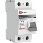 Выключатель дифференциального тока (УЗО) 2п 40А 30мА тип A ВД-100 (электромех.) ...